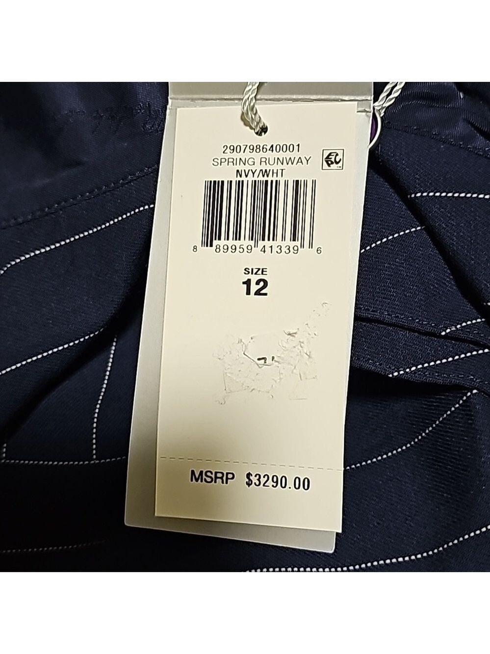 Ralph Lauren Purple Label Pinstripe Jumpsuit - Picture 10 of 11